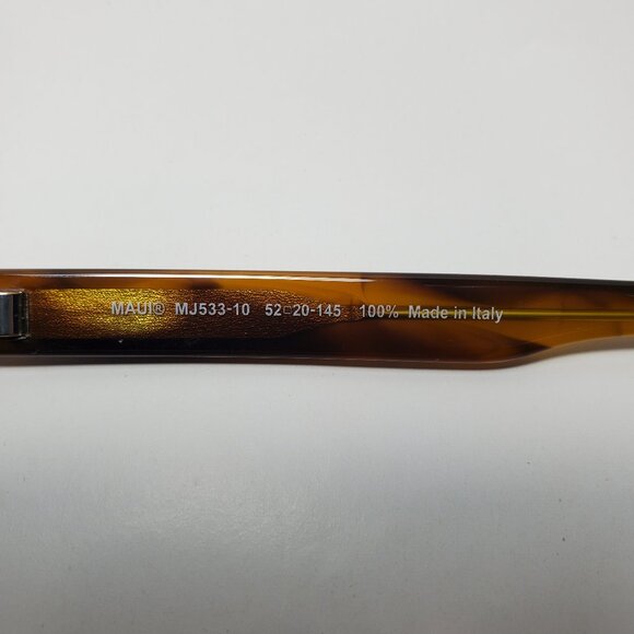 Maui Jim Shave Ice Sunglasses Tortoise Shell MJ533-10 w Case and Pouch and Cloth - Picture 10 of 14